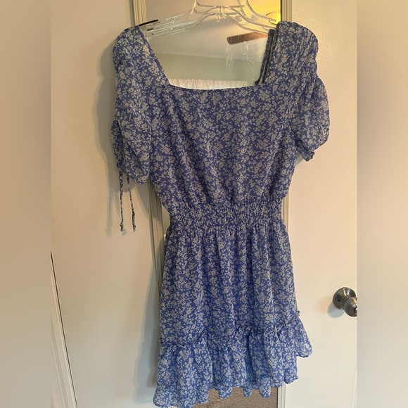 Altar'd State Blue Floral Mini Dress - Picture 2 of 3